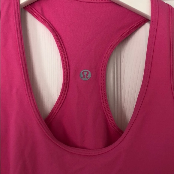 Pink Lululemon Racerback Tank Top - Picture 2 of 3